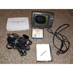 Lowrance LCX-15 MT Fishfinder - HS-WSDX Wide Angle Skimmer - 2Rolls Paper TESTED